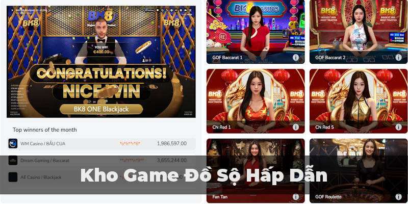 Bộ sưu tập game đa dạng và cuốn hút